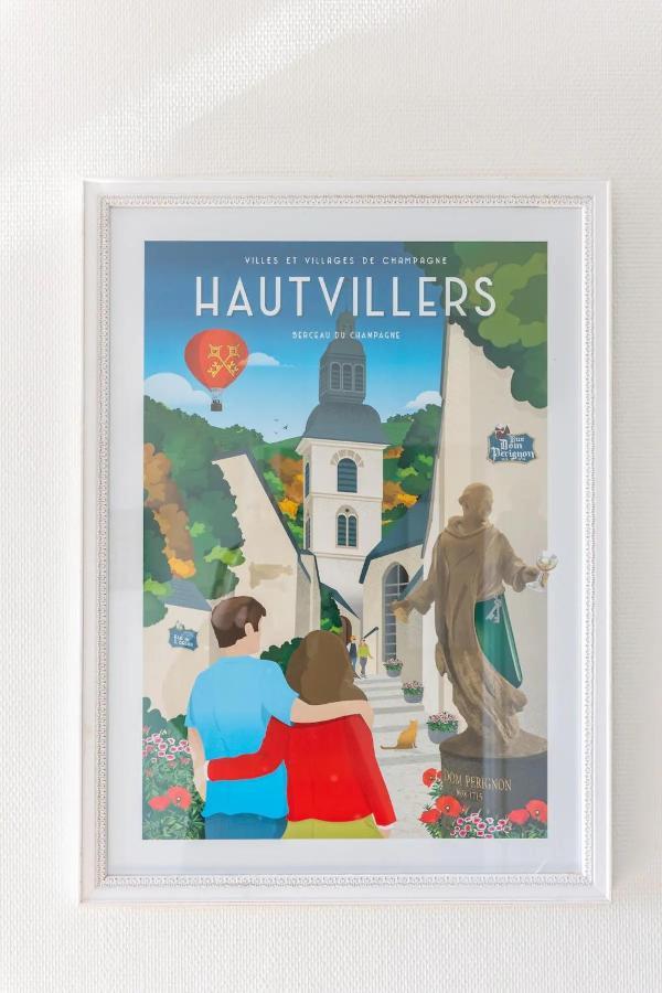 Superbe Studio 'Chardonnay' Avec Vue Sur La Vallee Hautvillers Bagian luar foto